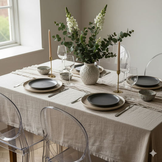 table dressée avec élégance