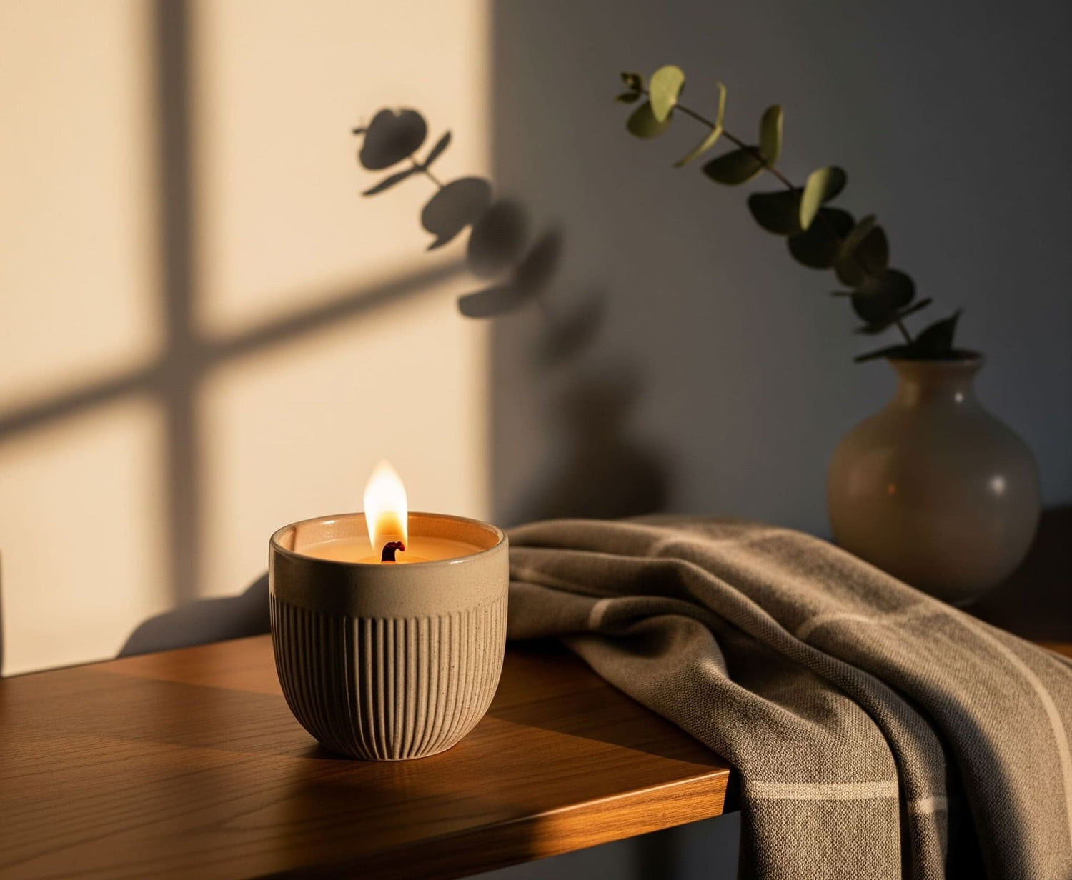 bougie naturelle en cire végétale