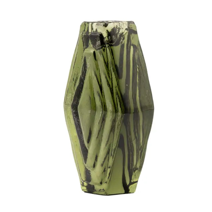 bougeoir en verre recyclé design