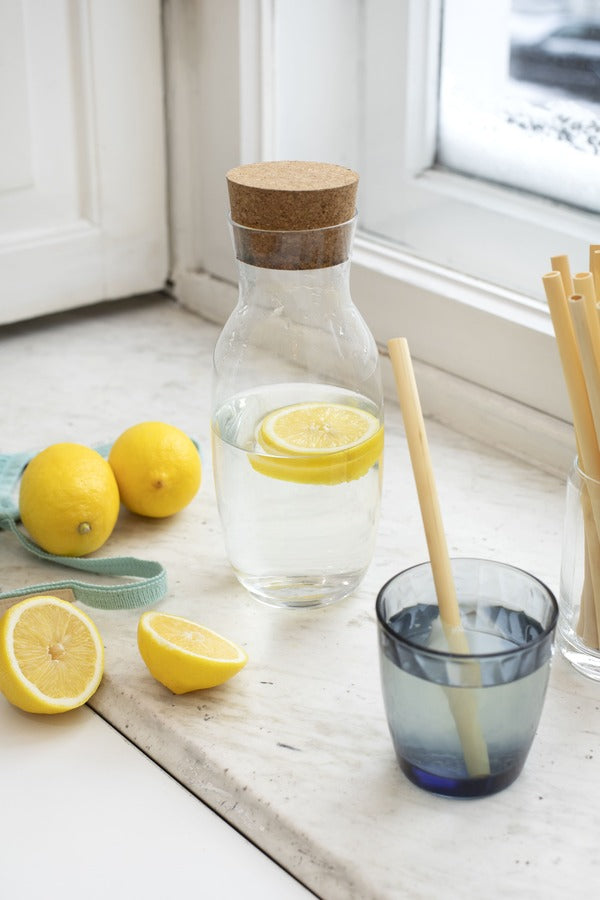 carafe en verre et céramique design et originale