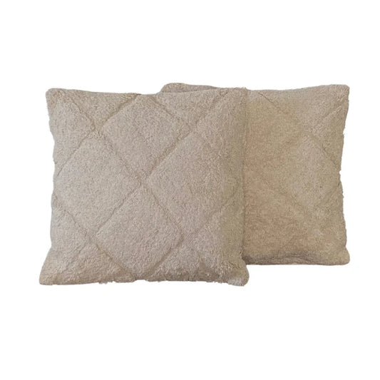 Coussin Tufté uni carré