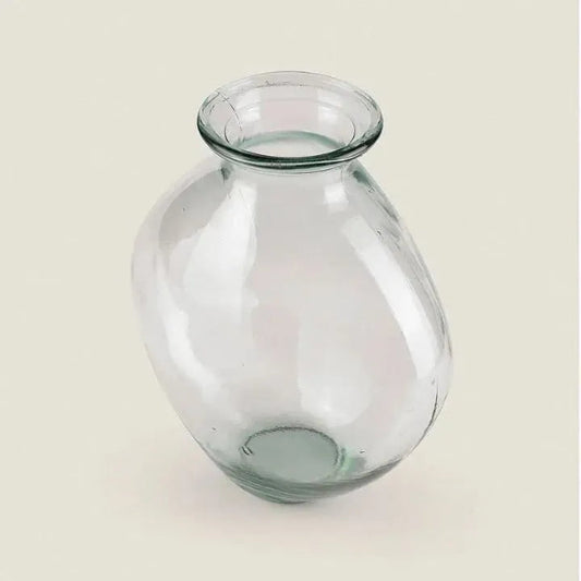 vase en verre transparent recyclé fabriqué en Allemagne