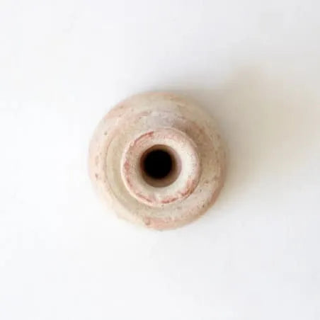 bougeoir en céramique brute