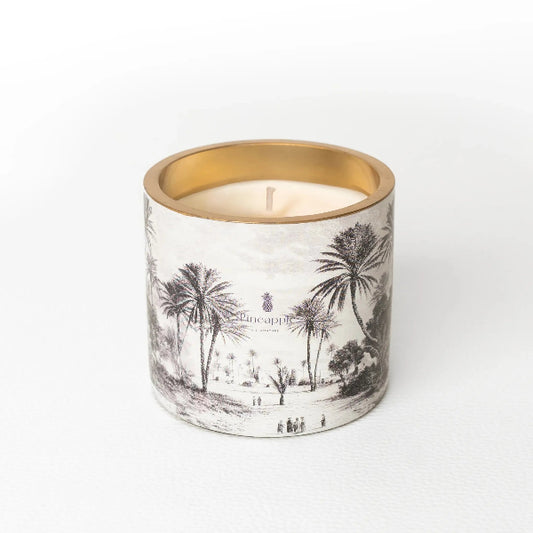 bougie parfumée naturelle en cire végétale verre doré