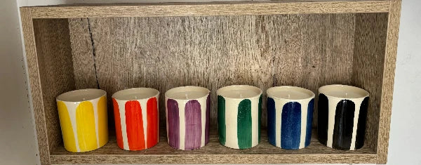 Bougie parfumée en céramique émaillée cire de soja artisanale