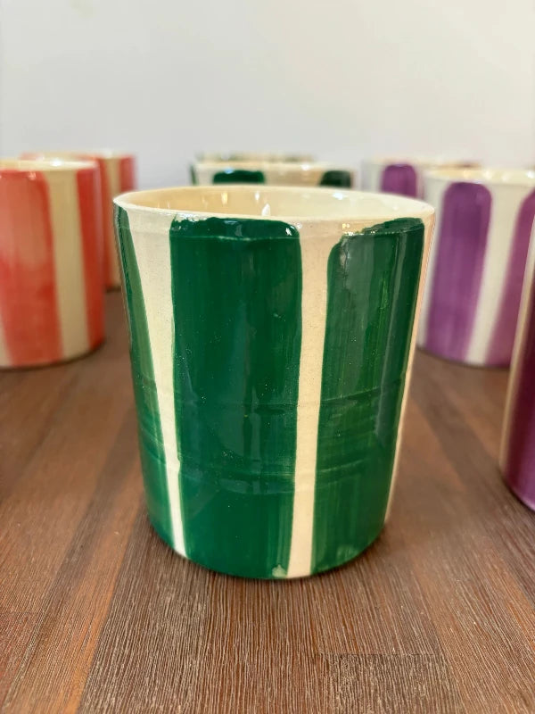 Bougie parfumée en céramique émaillée artisanale