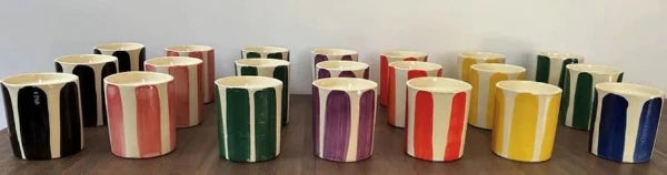 Bougie naturelle parfumée en céramique émaillée cire végétale figuier