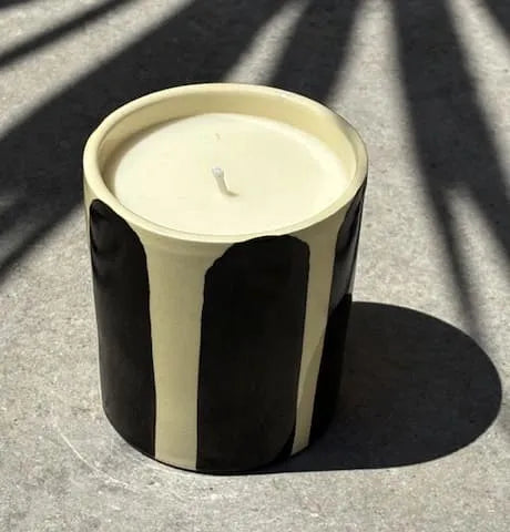 bougie parfumée en céramique émaillée