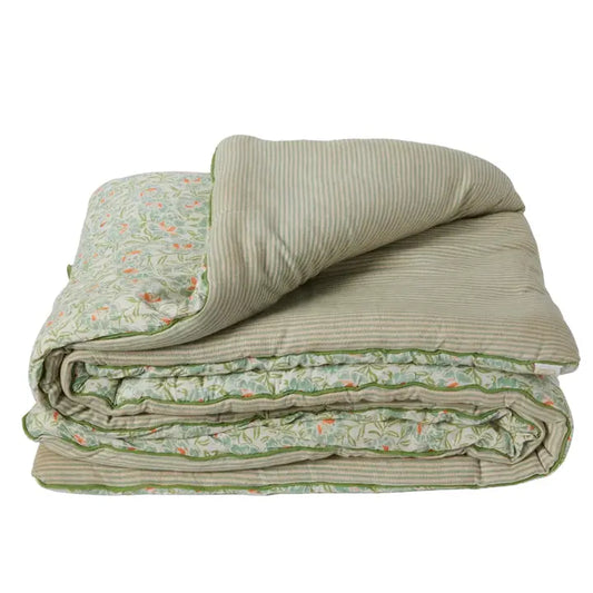 edredon block print imprimé