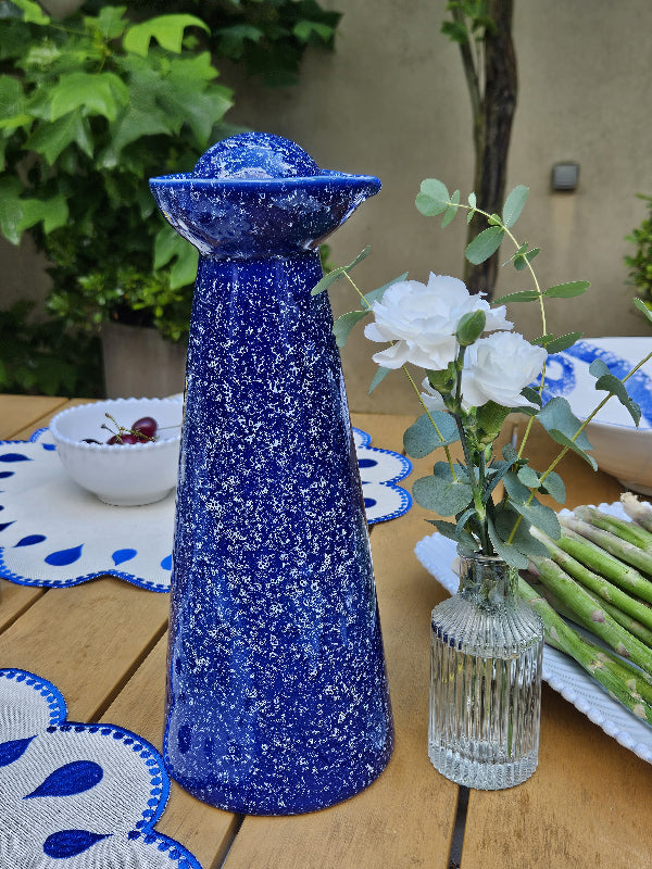 carafe céramique bleu