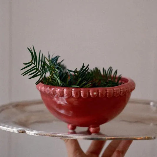 coupelle en faïence rose faite à la main, design délicat et moderne