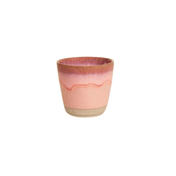 tasse à expresso rose en céramique