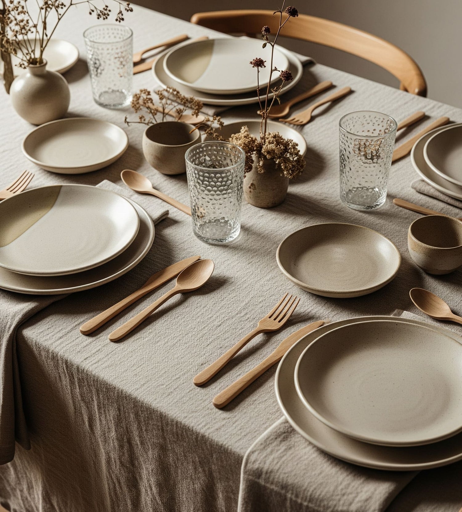 plat de service design et artisanal