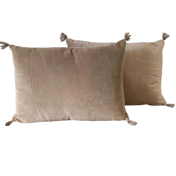 coussin rectangle en velours de qualité