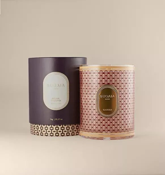 grande bougie parfumée en cire végétale  luxe faite en France