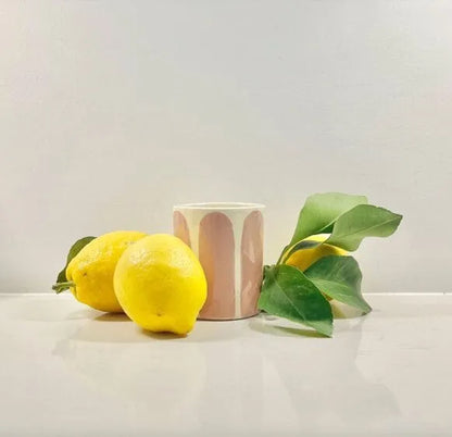 Bougie parfumée en céramique émaillée senteur abricot