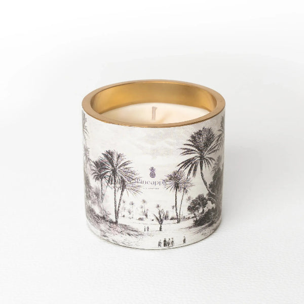 bougie parfumée naturelle en cire végétale verre doré