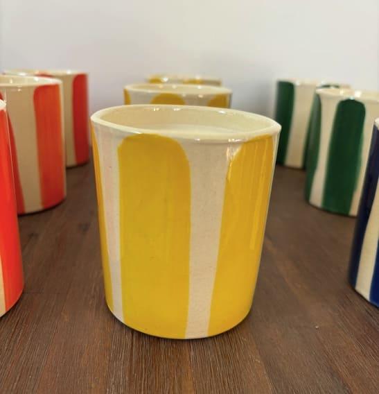 Enamelled ceramic candle with Monoï scent 🇫🇷