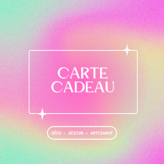carte cadeau décoration design et artisanale