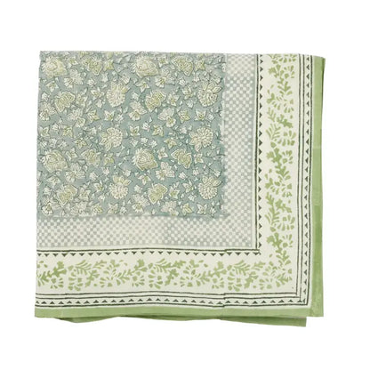 Nappe de table en coton bleue