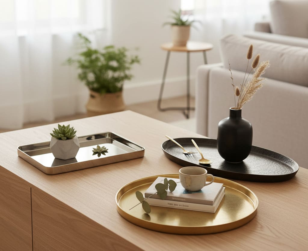 plateau en métal émaillé - design et durable