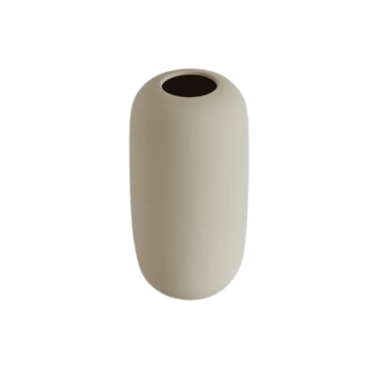 Vase en céramique beige